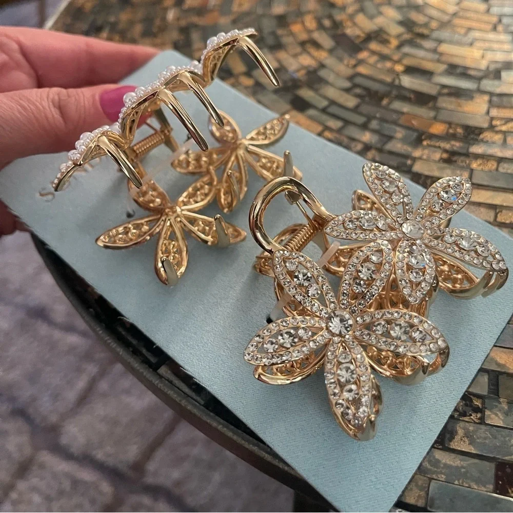 Two hair clips
